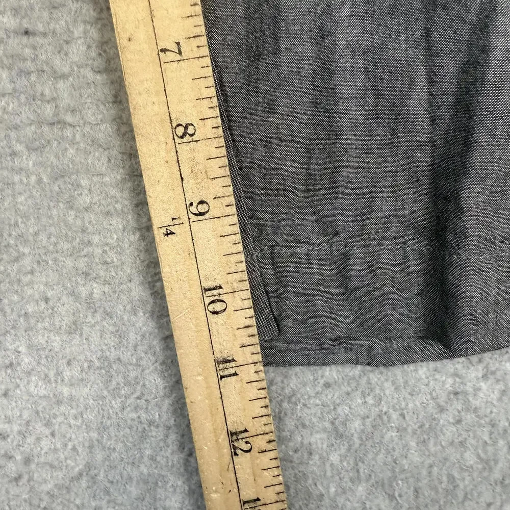 J. Crew Men's Size 35 Rivington Gray Flat Front Chino Shorts Cotton